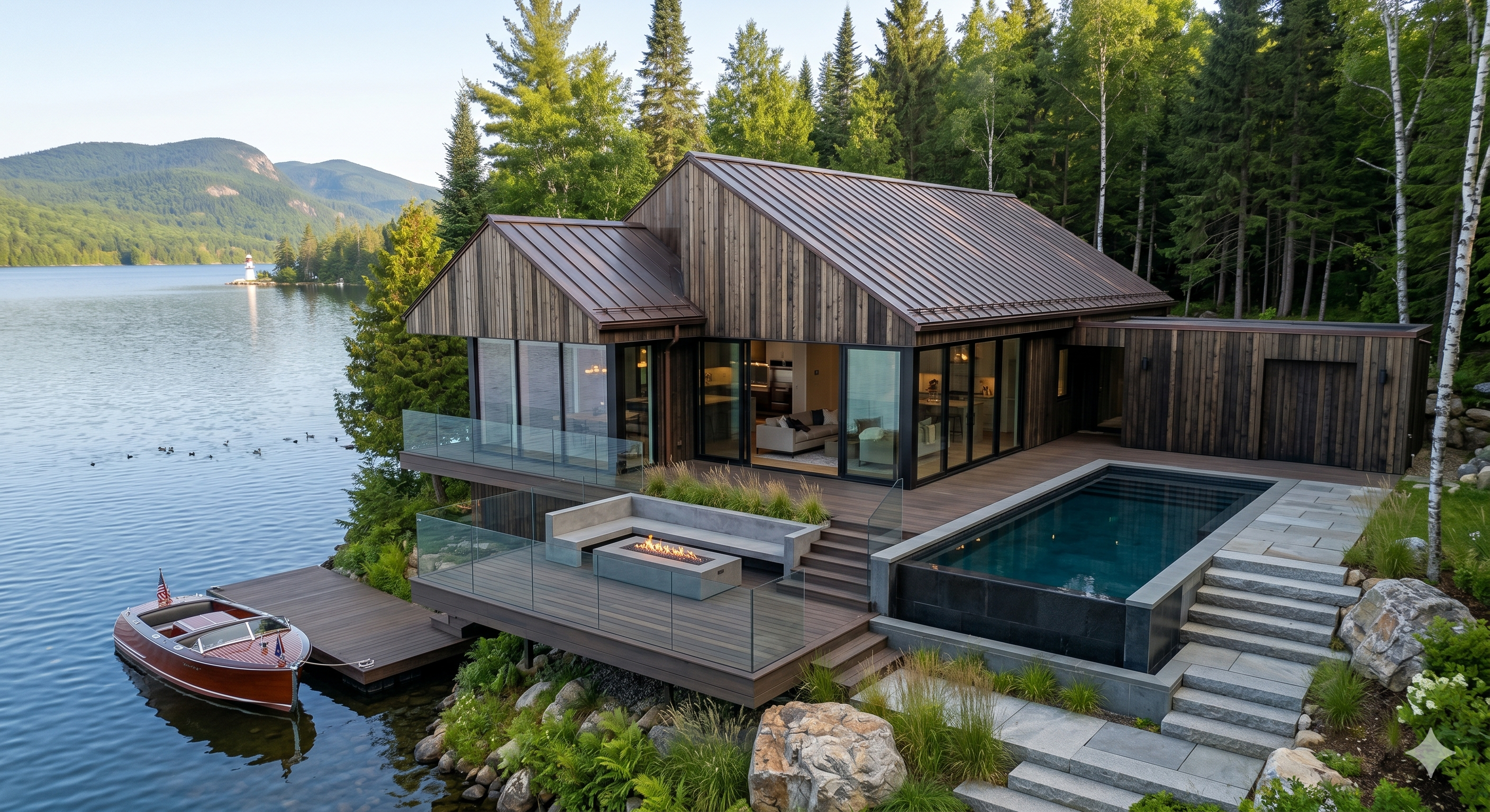 Lakefront Cedar Retreat